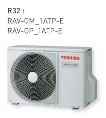 Gainable extra plat Digital Inverter R32 - Unité extérieure 3,6kW RAV-GM401ATP-E